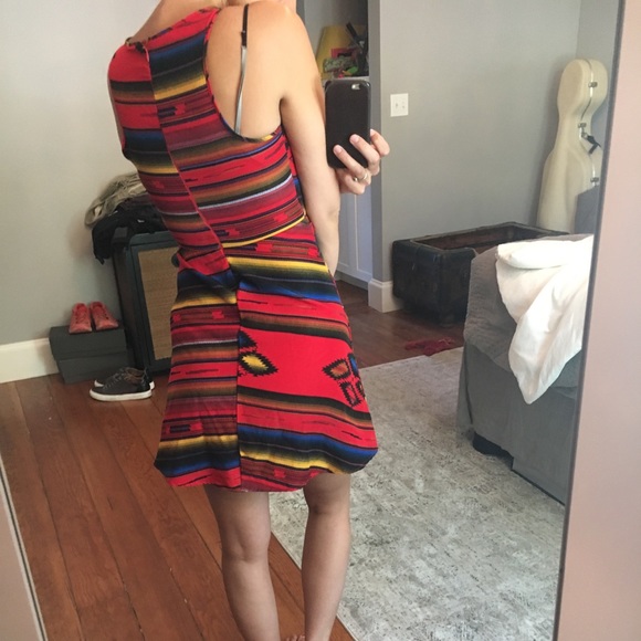 Mini Red Dress - Picture 3 of 3